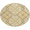 Addison Chantille ACN616 Gold 8 ft. x 8 ft. Round Rug