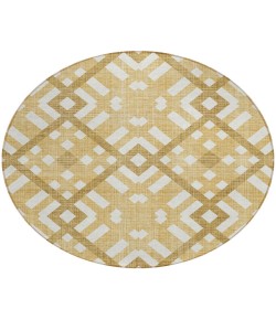 Addison Chantille ACN616 Gold 8 ft. x 8 ft. Round Rug