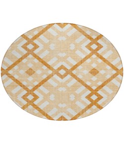 Addison Chantille ACN616 Peach 8 ft. x 8 ft. Round Rug