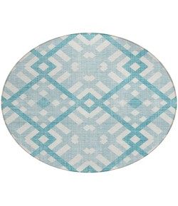 Addison Chantille ACN616 Teal 8 ft. x 8 ft. Round Rug