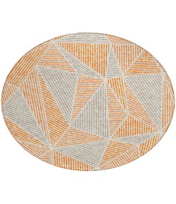 Addison Chantille ACN618 Orange 8 ft. x 8 ft. Round Rug