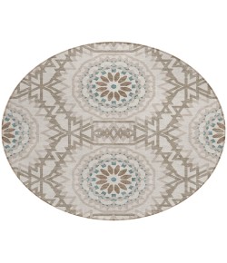 Addison Chantille ACN619 Beige 8 ft. x 8 ft. Round Rug
