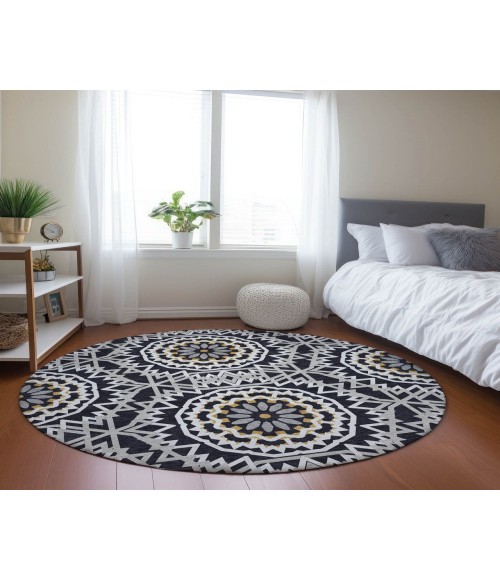 Chantille ACN619 Black 8' x 8' Rug