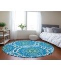 Chantille ACN619 Blue 8' x 8' Rug