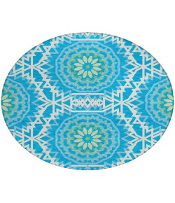 Addison Chantille ACN619 Blue 8 ft. x 8 ft. Round Rug