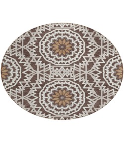 Addison Chantille ACN619 Chocolate 8 ft. x 8 ft. Round Rug