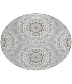 Addison Chantille ACN619 Gray 8 ft. x 8 ft. Round Rug