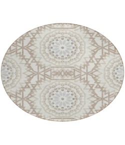 Addison Chantille ACN619 Ivory 8 ft. x 8 ft. Round Rug