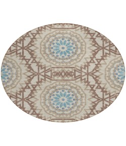 Addison Chantille ACN619 Khaki 8 ft. x 8 ft. Round Rug