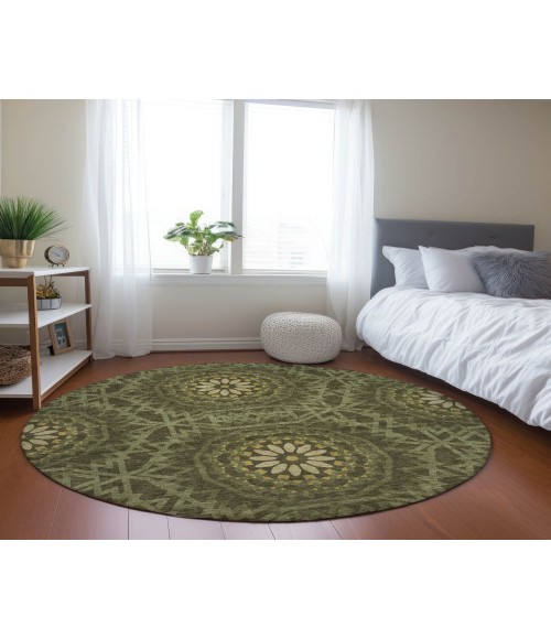 Chantille ACN619 Olive 8' x 8' Rug