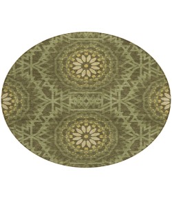 Addison Chantille ACN619 Olive 8 ft. x 8 ft. Round Rug