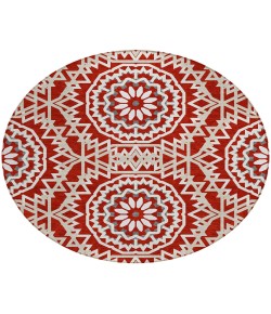 Addison Chantille ACN619 Red 8 ft. x 8 ft. Round Rug