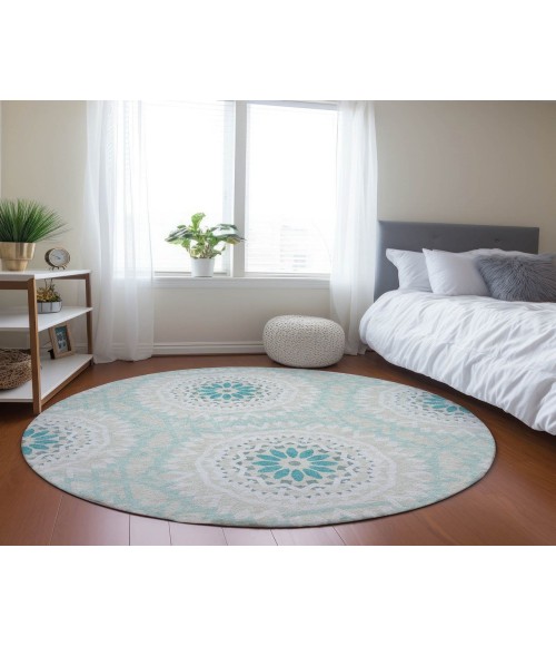 Chantille ACN619 Teal 8' x 8' Rug