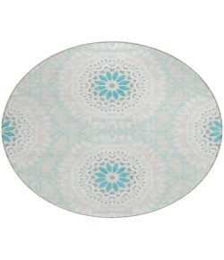 Addison Chantille ACN619 Teal 8 ft. x 8 ft. Round Rug