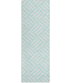 Addison Chantille ACN620 Aqua 2 ft. 3 in. x 7 ft. 6 in. Runner Rug