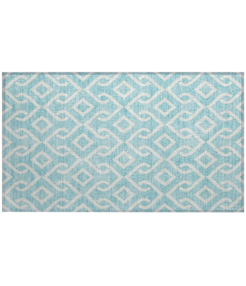 Chantille ACN621 Aqua 1'8" x 2'6" Rug