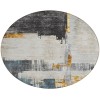 Addison Chantille ACN624 Charcoal 8 ft. x 8 ft. Round Rug