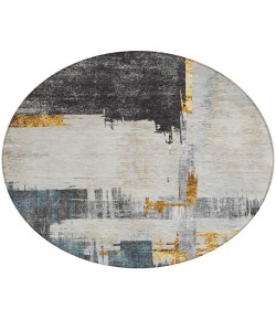 Addison Chantille ACN624 Charcoal 8 ft. x 8 ft. Round Rug