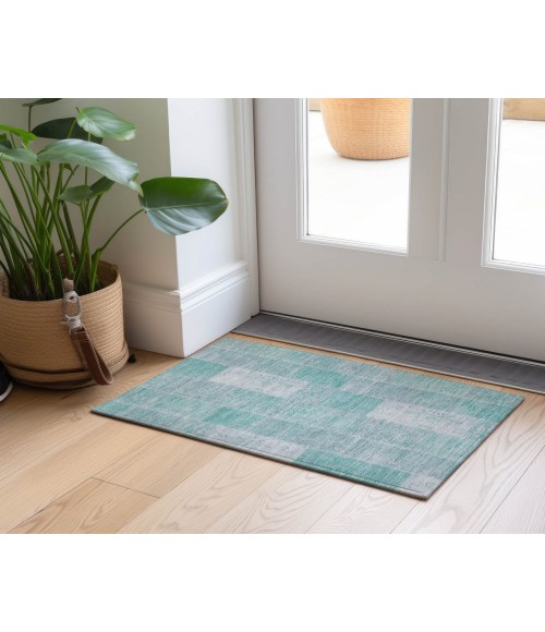 Chantille ACN631 Aqua 1'8" x 2'6" Rug
