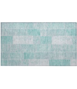 Addison Chantille ACN631 Aqua 1 ft. 8 in. x 2 ft. 6 in. Rectangle Rug