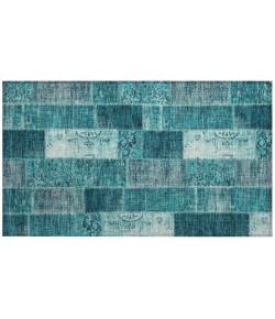 Addison Chantille ACN631 Teal 1 ft. 8 in. x 2 ft. 6 in. Rectangle Rug