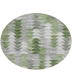 Addison Chantille ACN632 Green 8 ft. x 8 ft. Round Rug