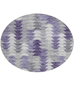 Addison Chantille ACN632 Purple 8 ft. x 8 ft. Round Rug