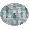 Addison Chantille ACN632 Teal 8 ft. x 8 ft. Round Rug