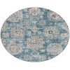 Addison Chantille ACN634 Teal 8 ft. x 8 ft. Round Rug