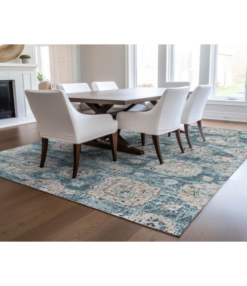 Chantille ACN634 Teal 3' x 5' Rug