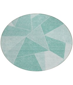 Addison Chantille ACN636 Teal 8 ft. x 8 ft. Round Rug