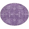 Addison Chantille ACN637 Purple 8 ft. x 8 ft. Round Rug