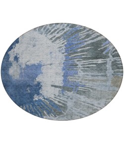 Addison Chantille ACN645 Blue 8 ft. x 8 ft. Round Rug