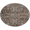 Addison Chantille ACN651 Fudge 8 ft. x 8 ft. Round Rug