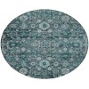 Addison Chantille ACN651 Teal 8 ft. x 8 ft. Round Rug