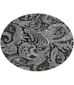 Addison Chantille ACN654 Black 8 ft. x 8 ft. Round Rug