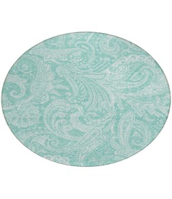Addison Chantille ACN654 Teal 8 ft. x 8 ft. Round Rug