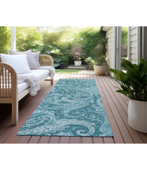 Chantille ACN654 Turquoise 2'3" x 7'6" Rug