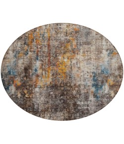 Addison Chantille ACN655 Taupe 8 ft. x 8 ft. Round Rug