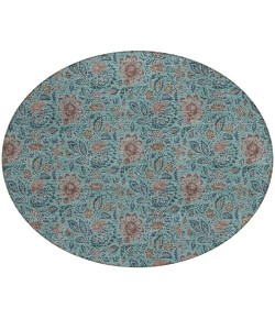Addison Chantille ACN660 Teal 8 ft. x 8 ft. Round Rug