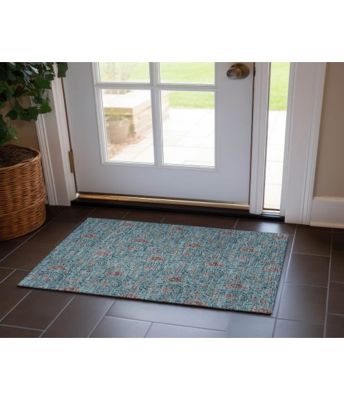 Chantille ACN660 Teal 1'8" x 2'6" Rug