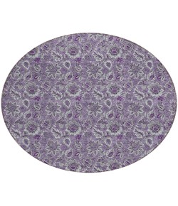 Addison Chantille ACN661 Purple 8 ft. x 8 ft. Round Rug