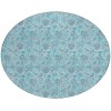 Addison Chantille ACN662 Aqua 8 ft. x 8 ft. Round Rug