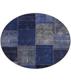 Addison Chantille ACN663 Navy 8 ft. x 8 ft. Round Rug