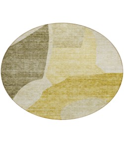 Addison Chantille ACN665 Gold 8 ft. x 8 ft. Round Rug