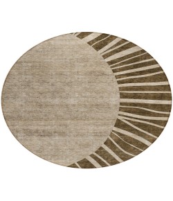 Addison Chantille ACN668 Brown 8 ft. x 8 ft. Round Rug
