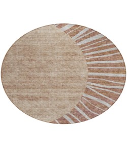 Addison Chantille ACN668 Paprika 8 ft. x 8 ft. Round Rug