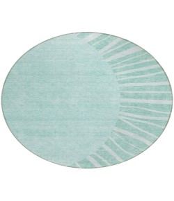 Addison Chantille ACN668 Teal 8 ft. x 8 ft. Round Rug