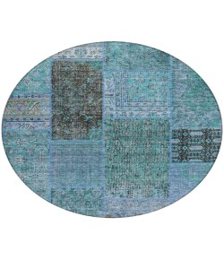 Addison Chantille ACN669 Teal 8 ft. x 8 ft. Round Rug