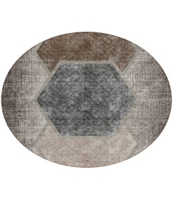 Addison Chantille ACN679 Fudge 8 ft. x 8 ft. Round Rug
